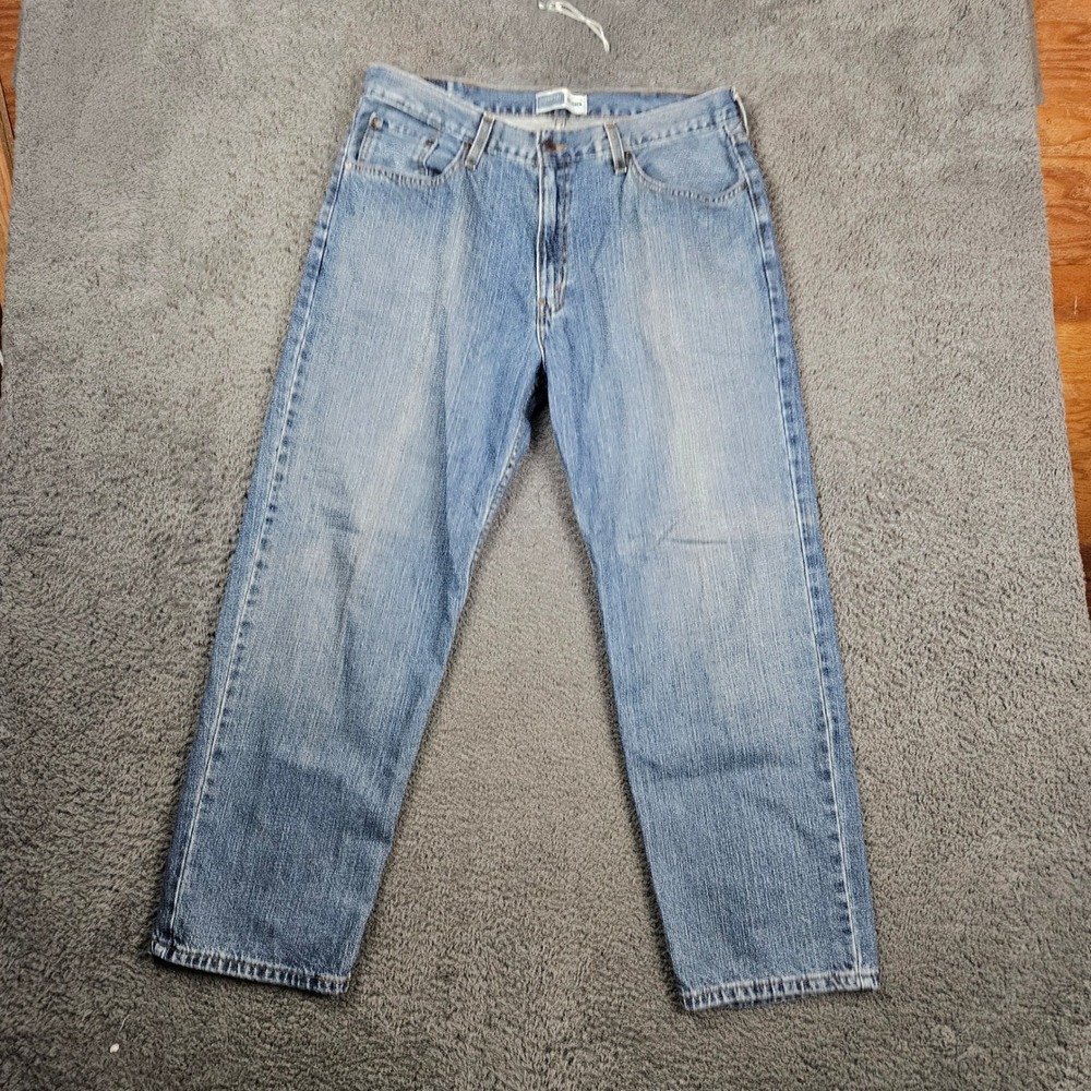 Levi Strauss Signature‎ Relaxed Fit Mens Blue Denim Jeans 38x30